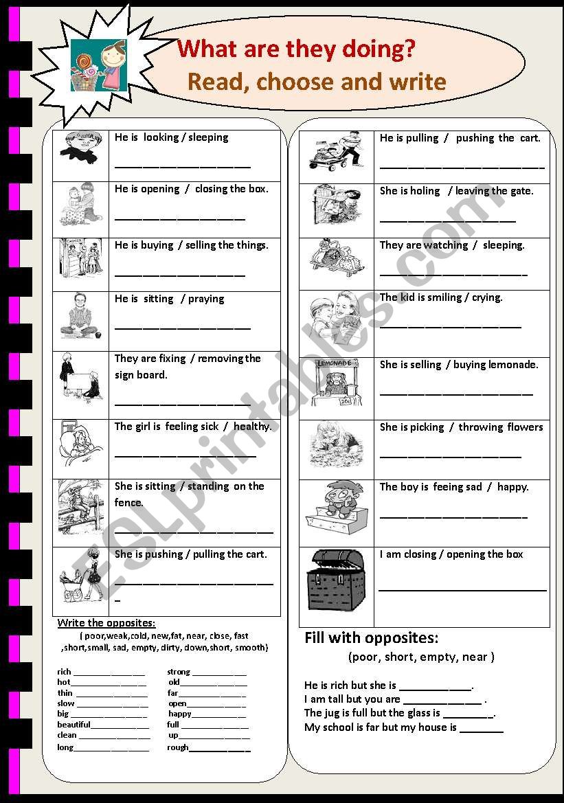 Actions  worksheet