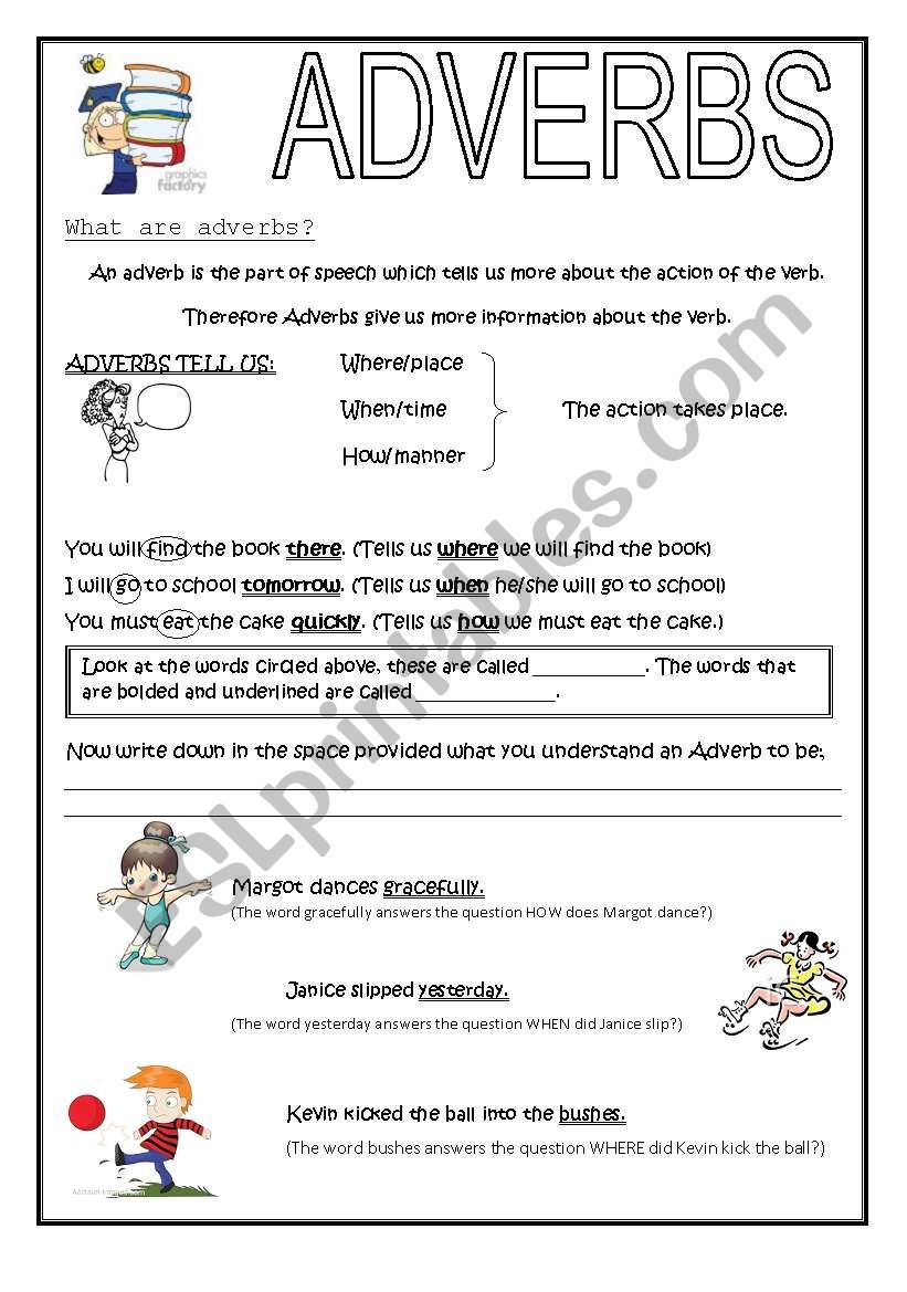 Adverbs worksheet