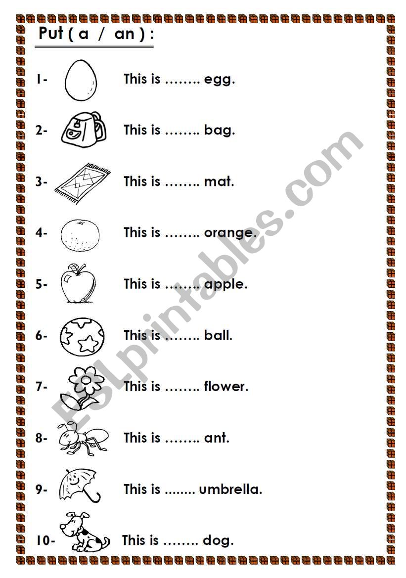 Vowels (3) worksheet