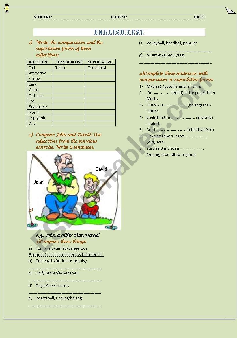 Test worksheet