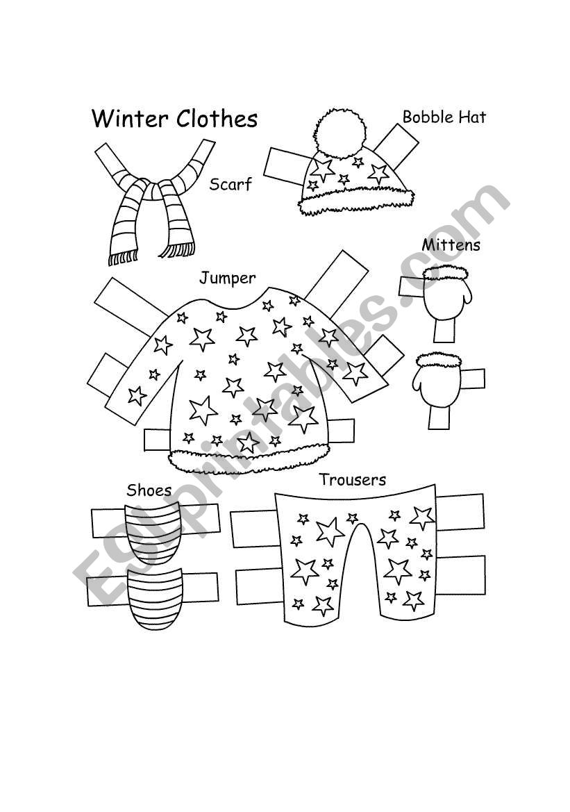seasons paperdoll worksheet