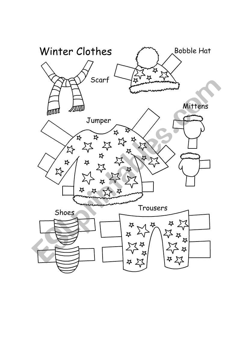 seasons paperdoll worksheet