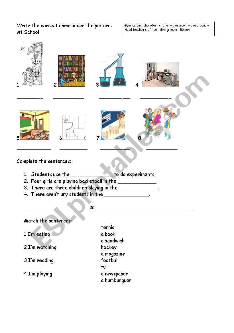 Matching, completing and writing