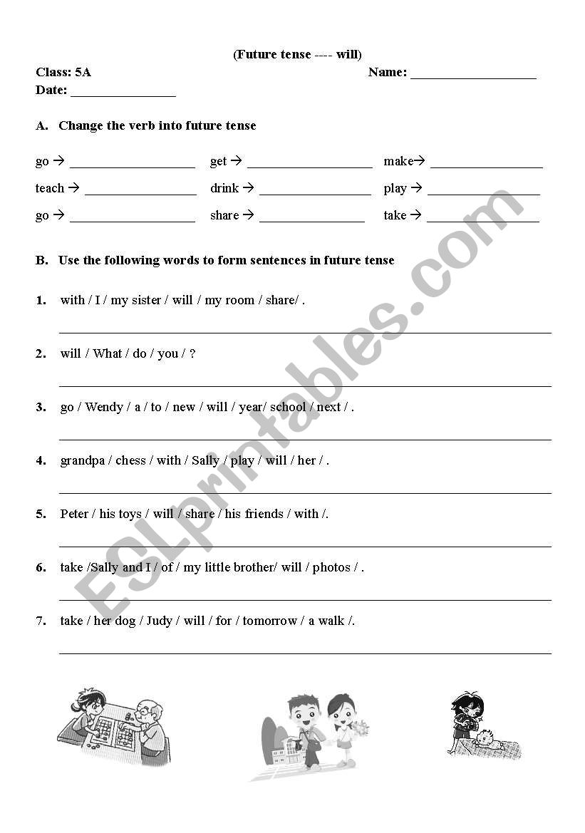 future tense worksheet