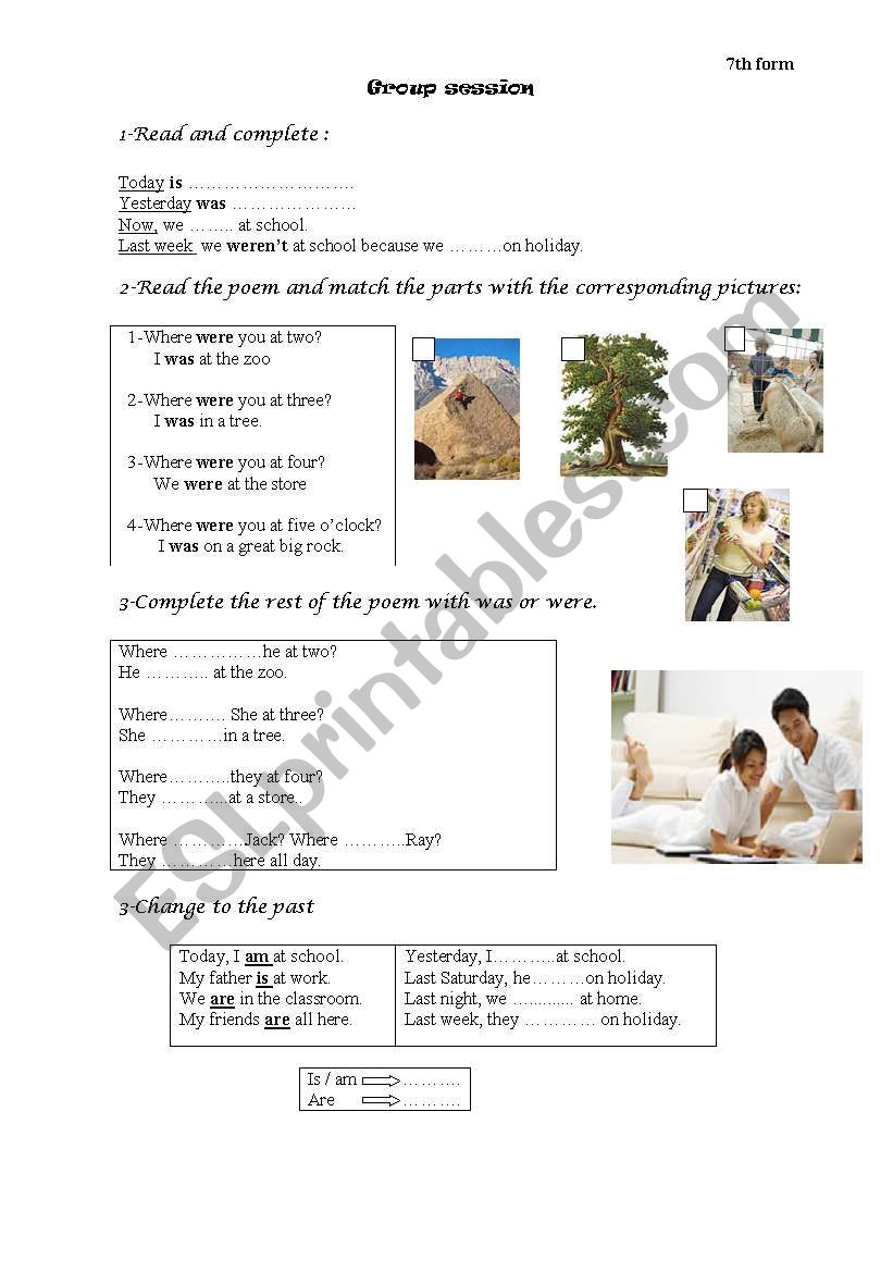 The simple past worksheet