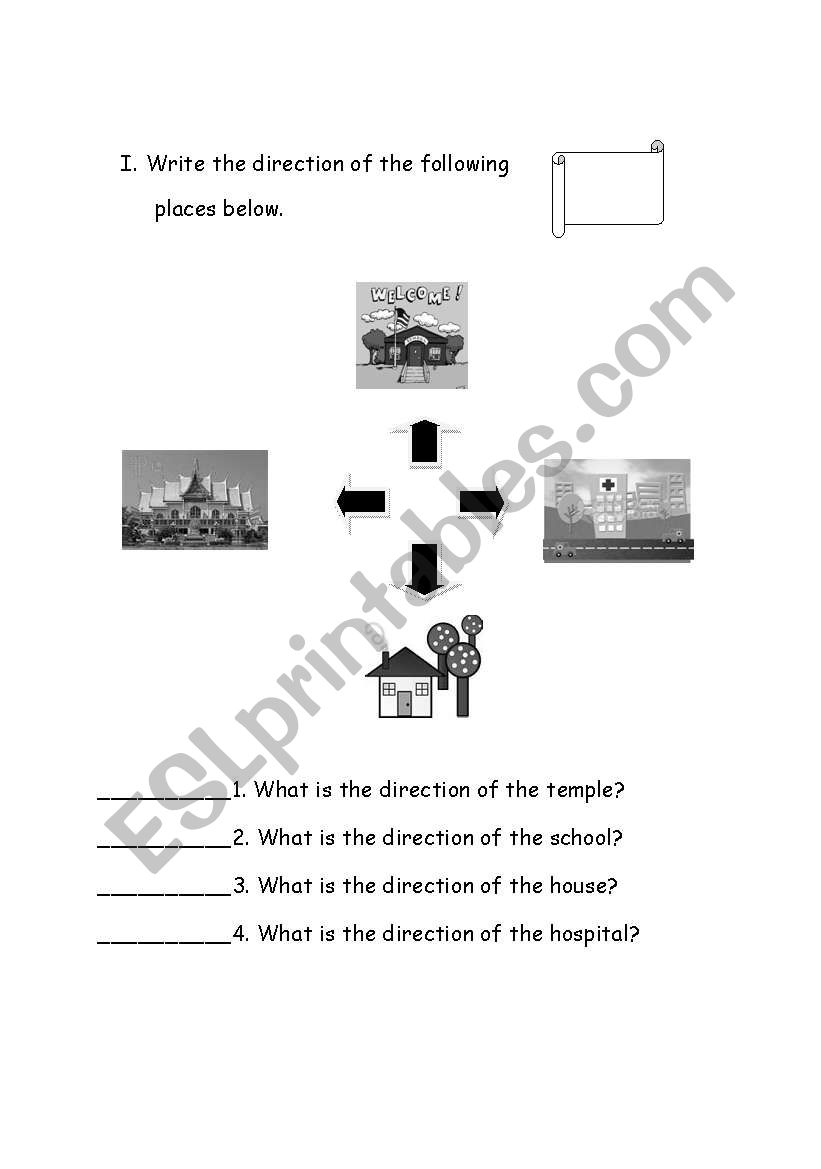 Directions worksheet