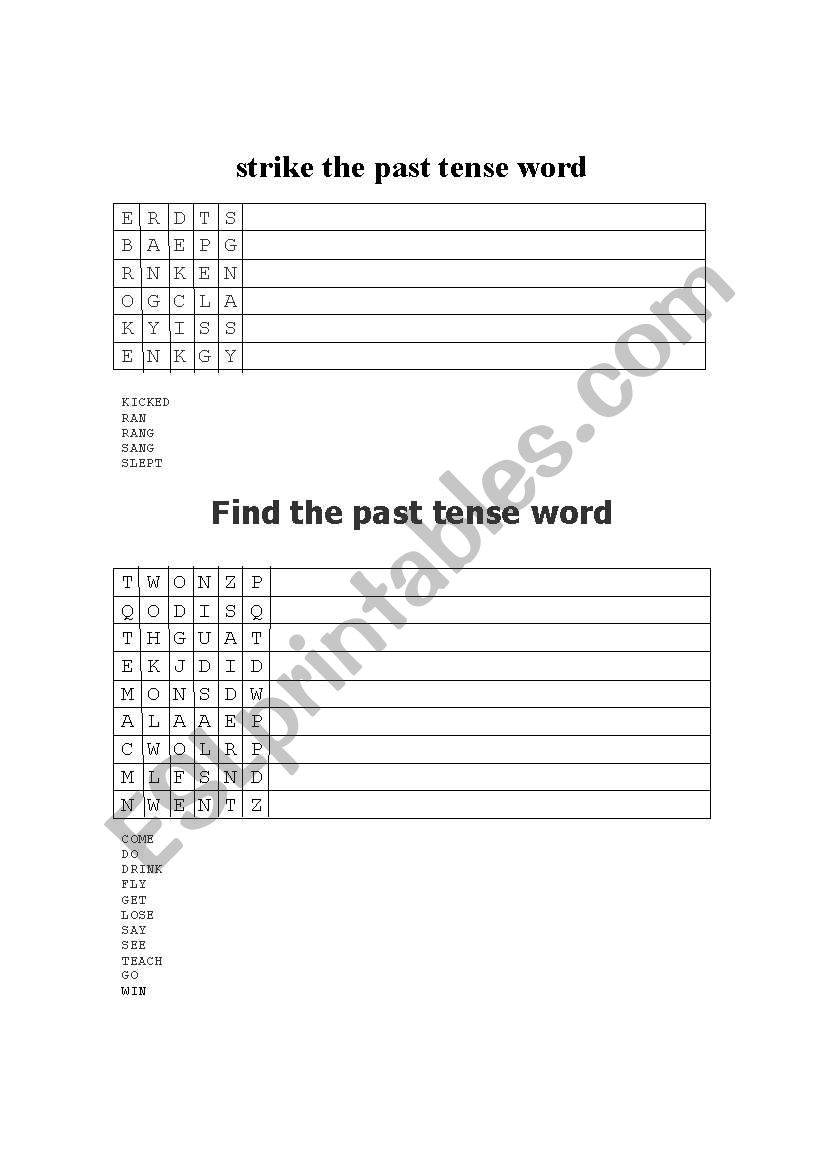 PAST SIMPLE worksheet