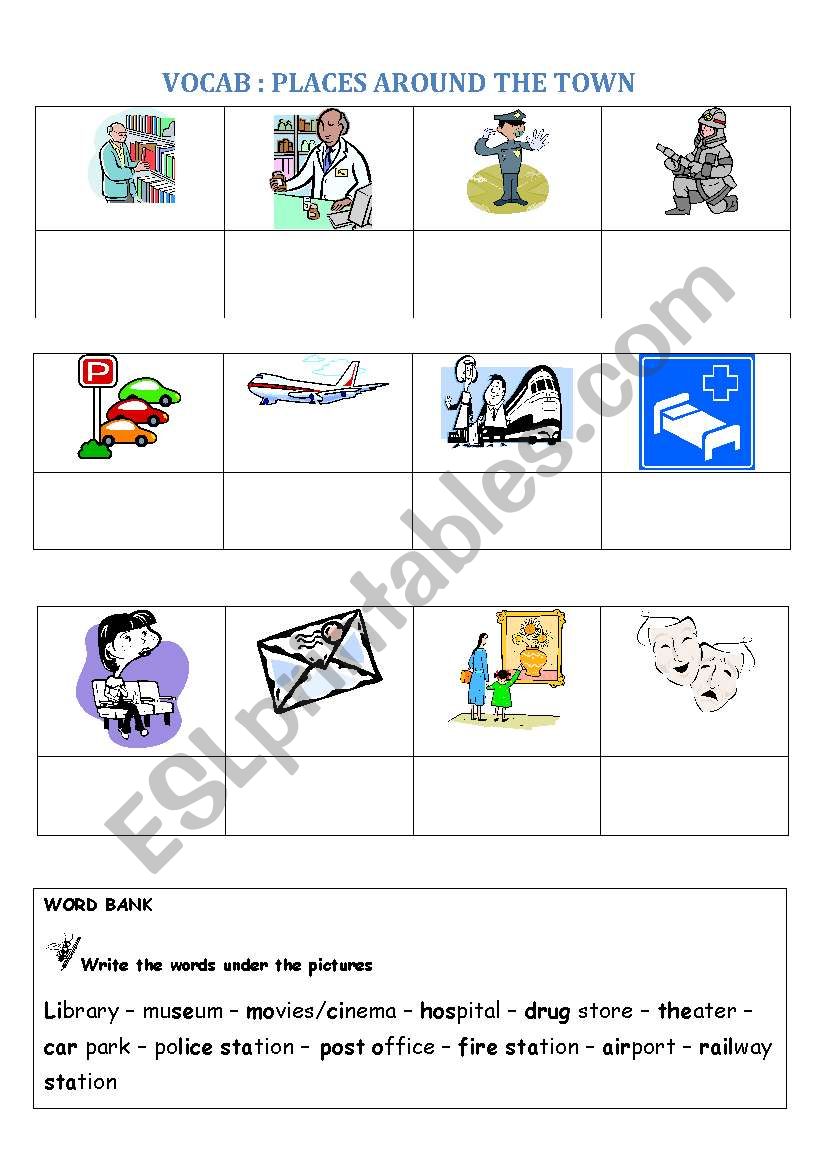 The town worksheet