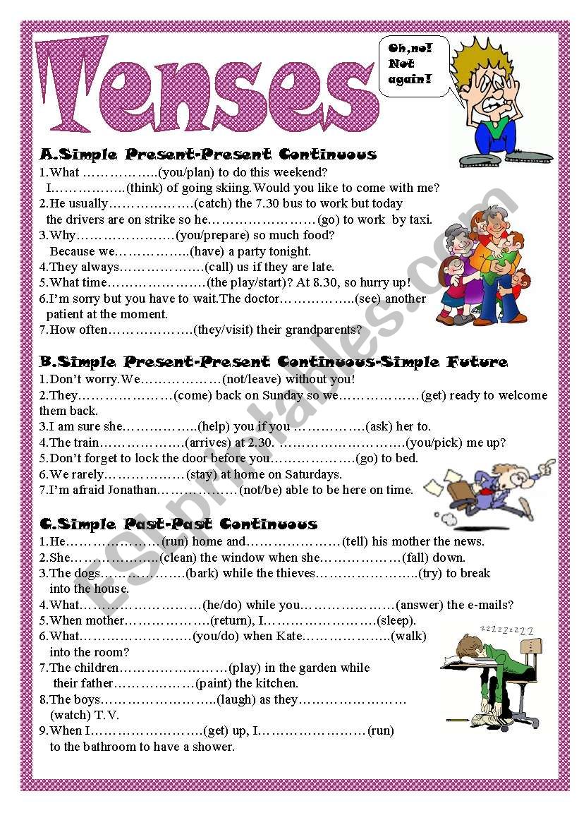 Tenses Posters Esl Worksheet By Ueslteacher Vrogue Co