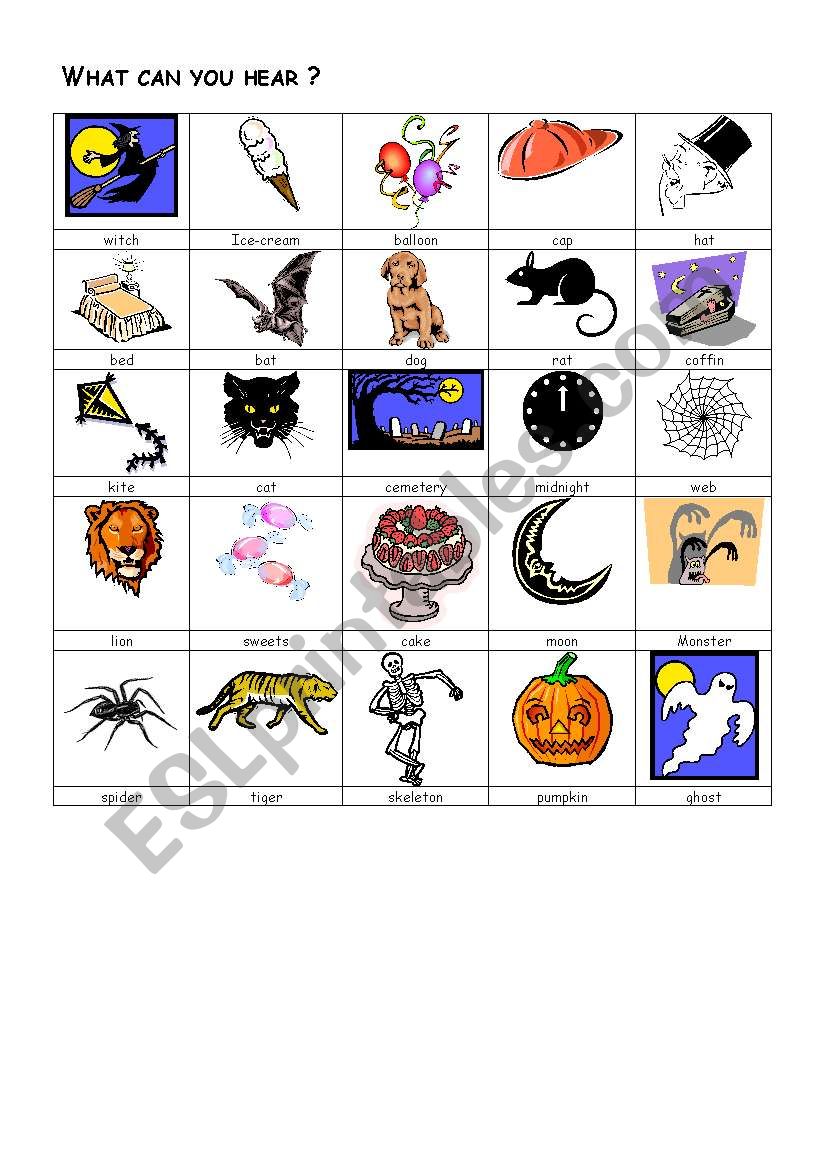 HALLOWEEN worksheet