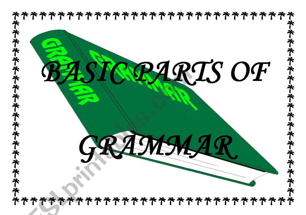 BASIC PARTS OF GRAMMAR worksheet