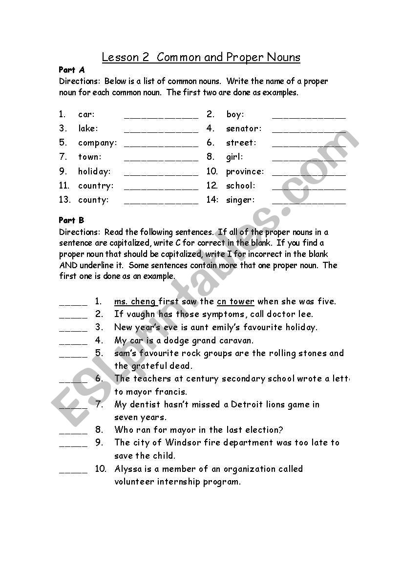 english-worksheets-proper-nouns-and-common-nouns