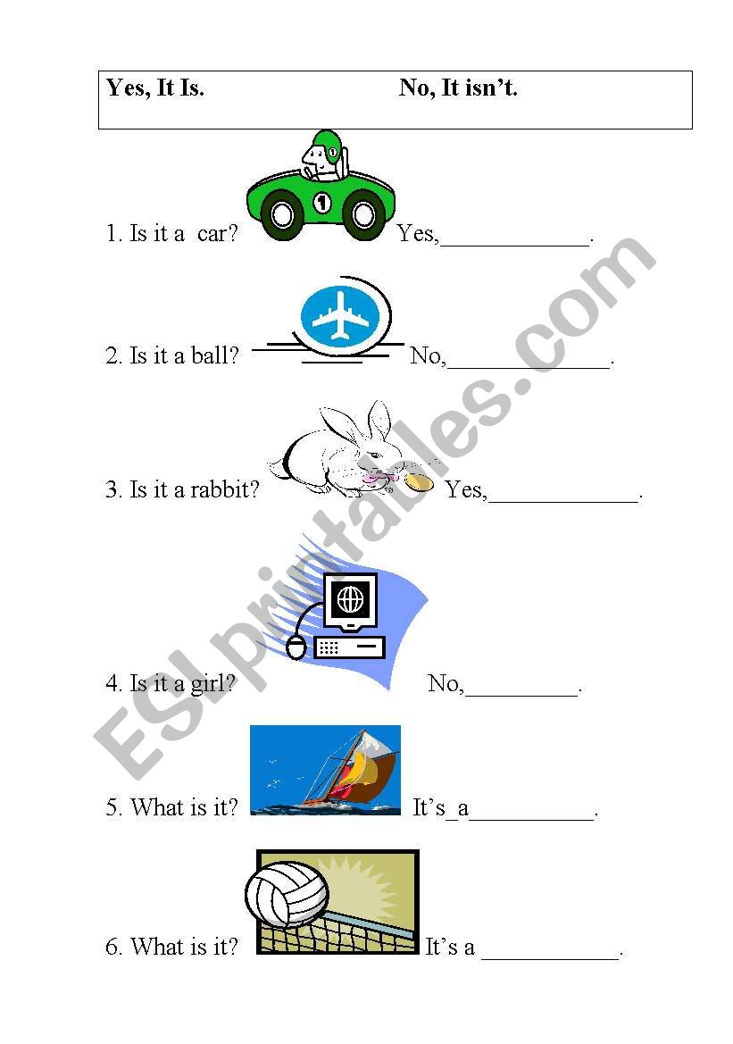 What is it? worksheet