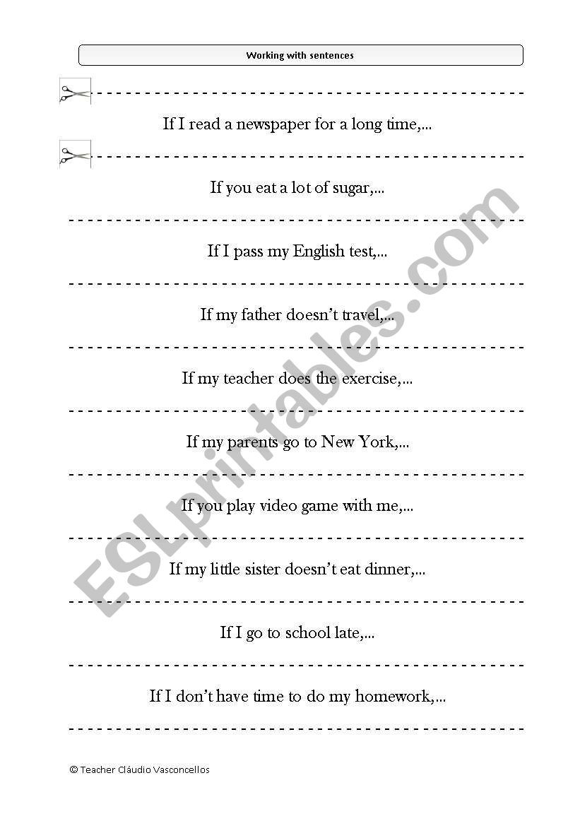 Warm up worksheet