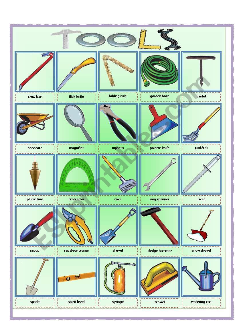 Tools & Hardware Pictionary Part3