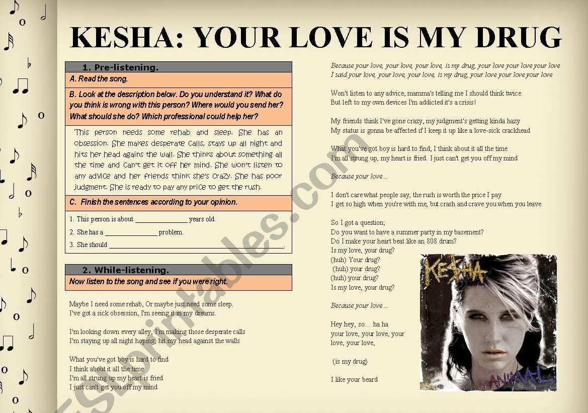 Lessons with Music 4: OBSESSION (Kesha: Your Love Is My Drug)