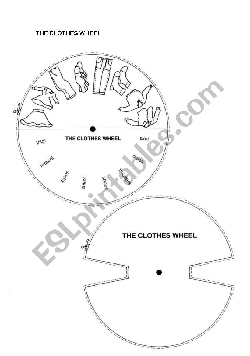 The clothes wheel worksheet
