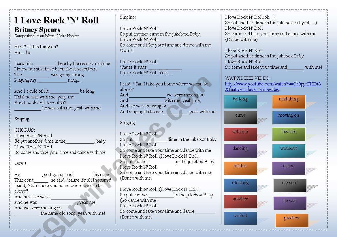 SONG: BRITNEY SPEARS - I Love Rock Â´NÂ´ Roll