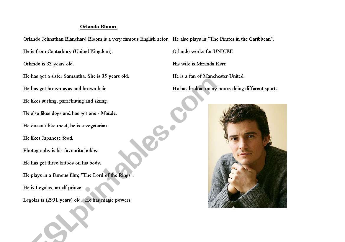 Orlando Bloom - Complex Exercise