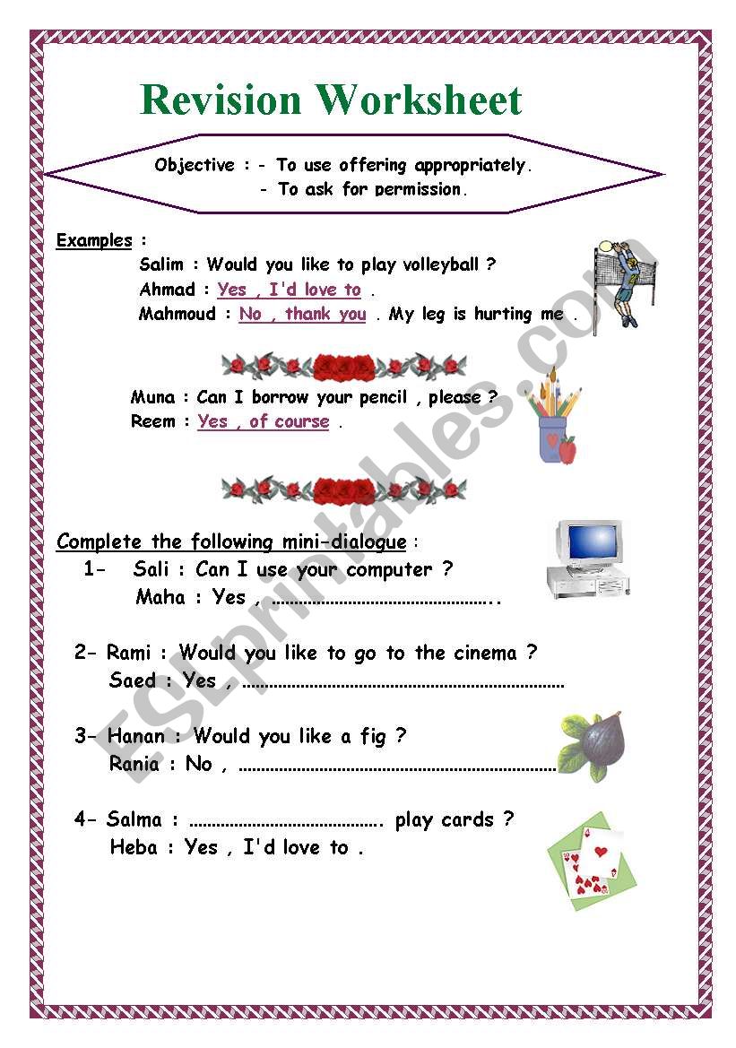 promision worksheet