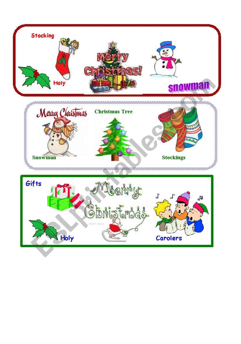 Christmas bookmarks worksheet