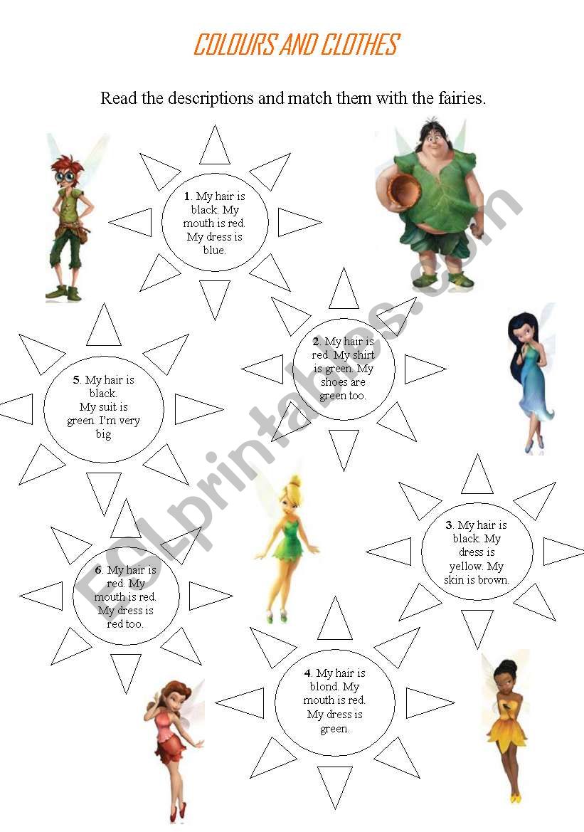 Fairies worksheet