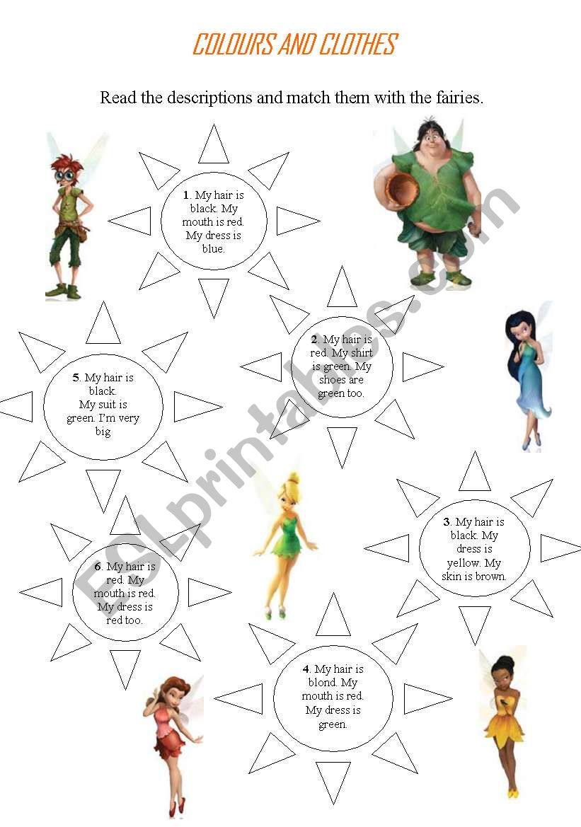 Fairies worksheet