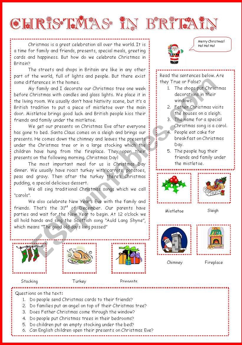 Christmas  worksheet