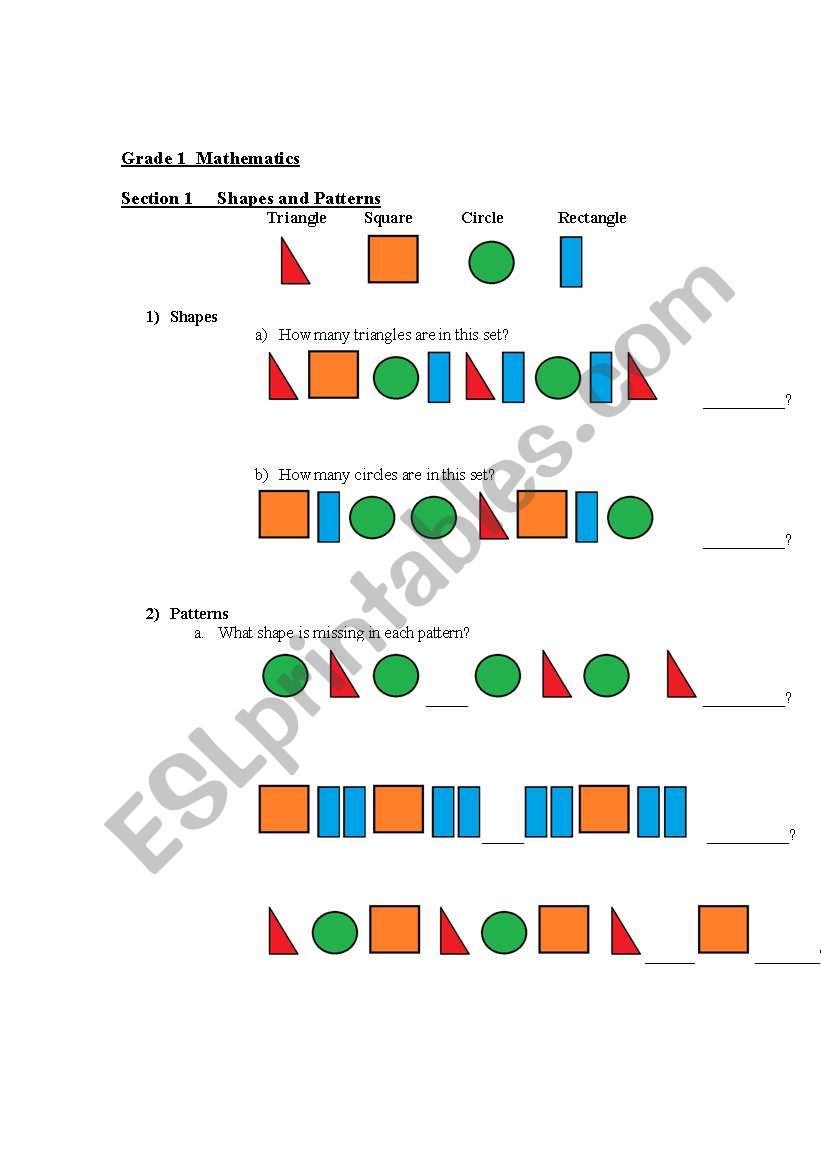 english-worksheets-primary-grade-1-mathematics