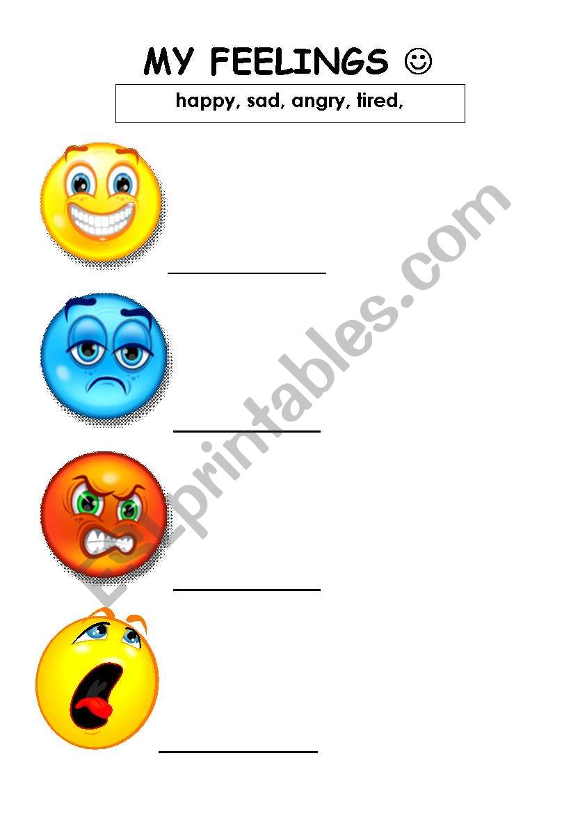 FEELINGS worksheet