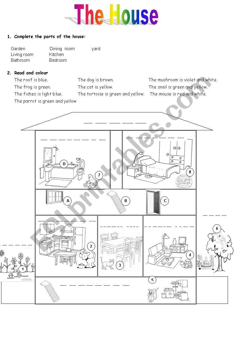 The House & its Parts!Just Print & Enjoy!