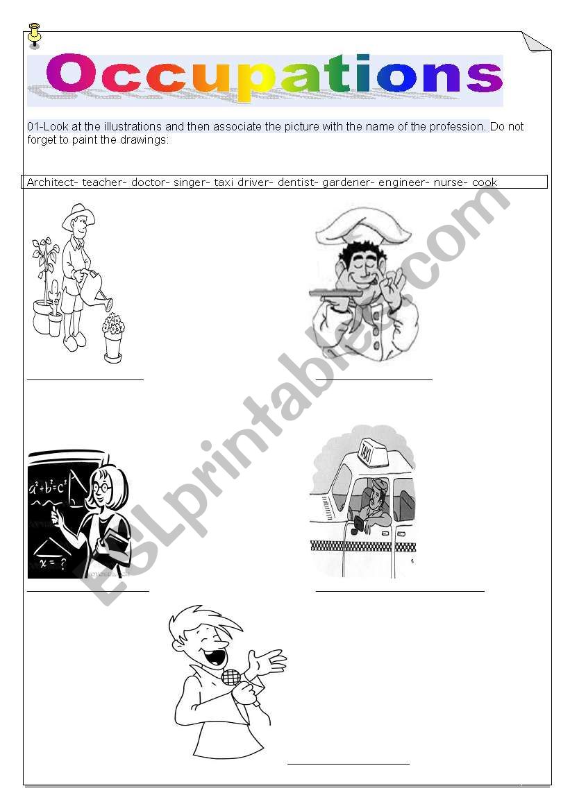 Occupation worksheet