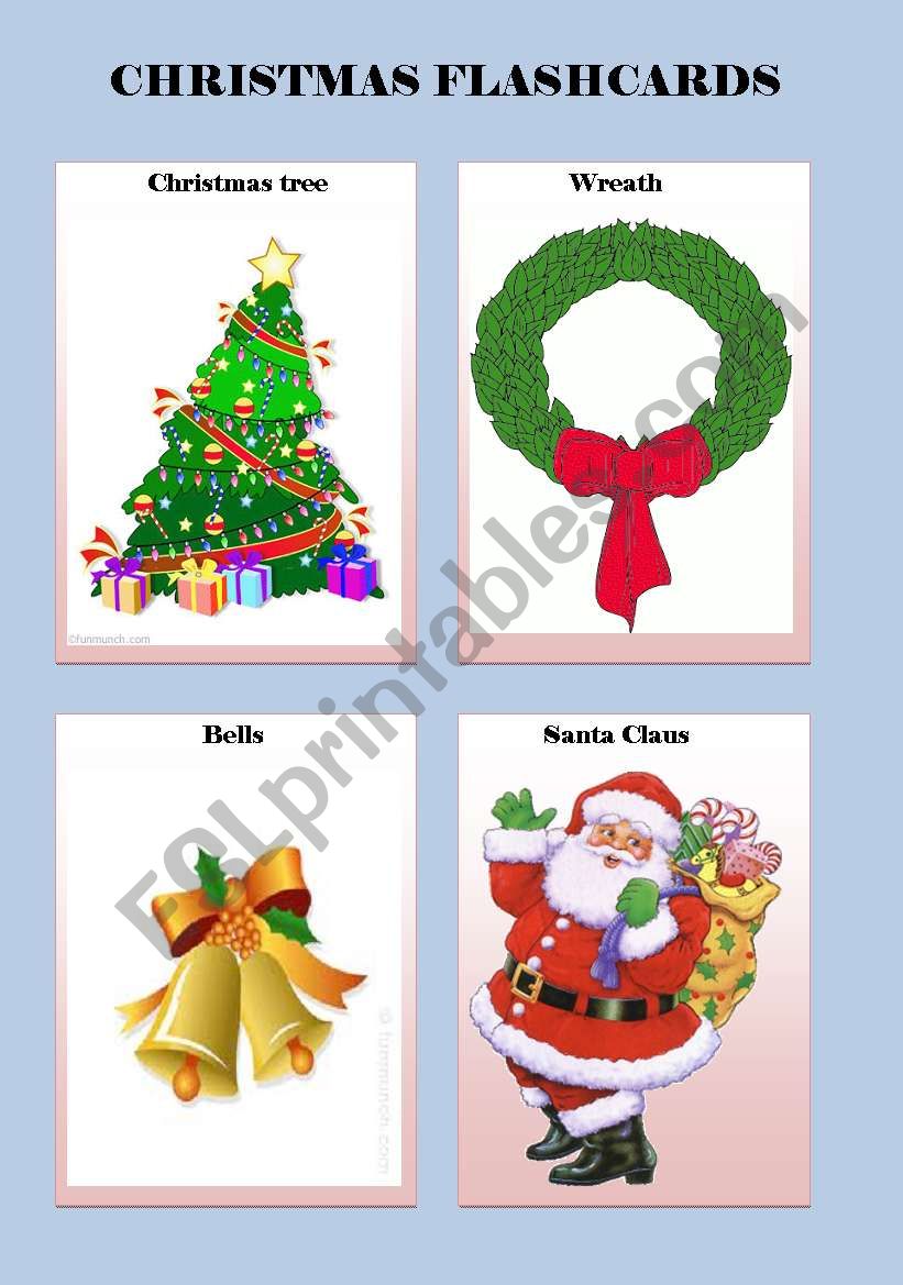 Christmas Flashcards1 worksheet