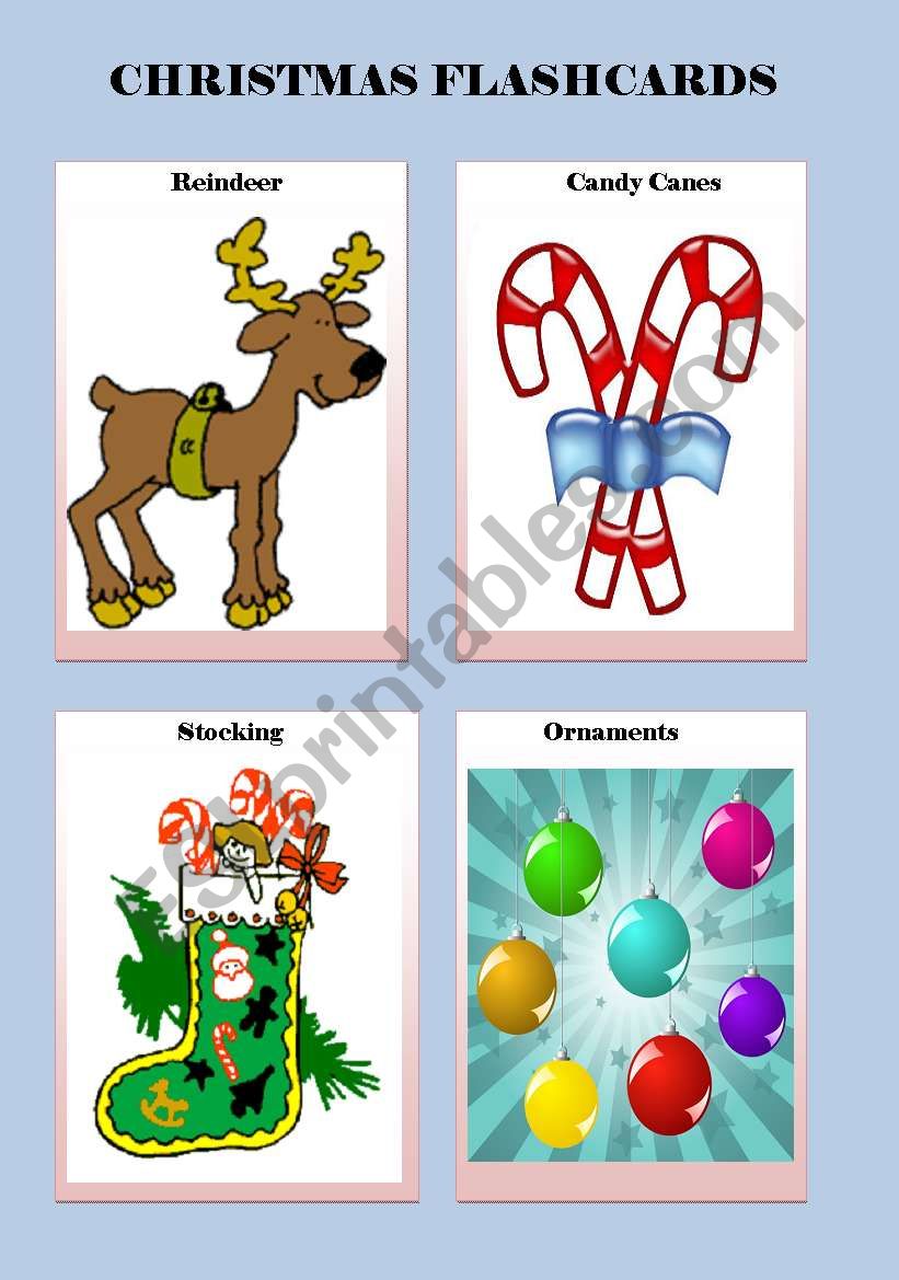 Christmas Flashcards2 worksheet