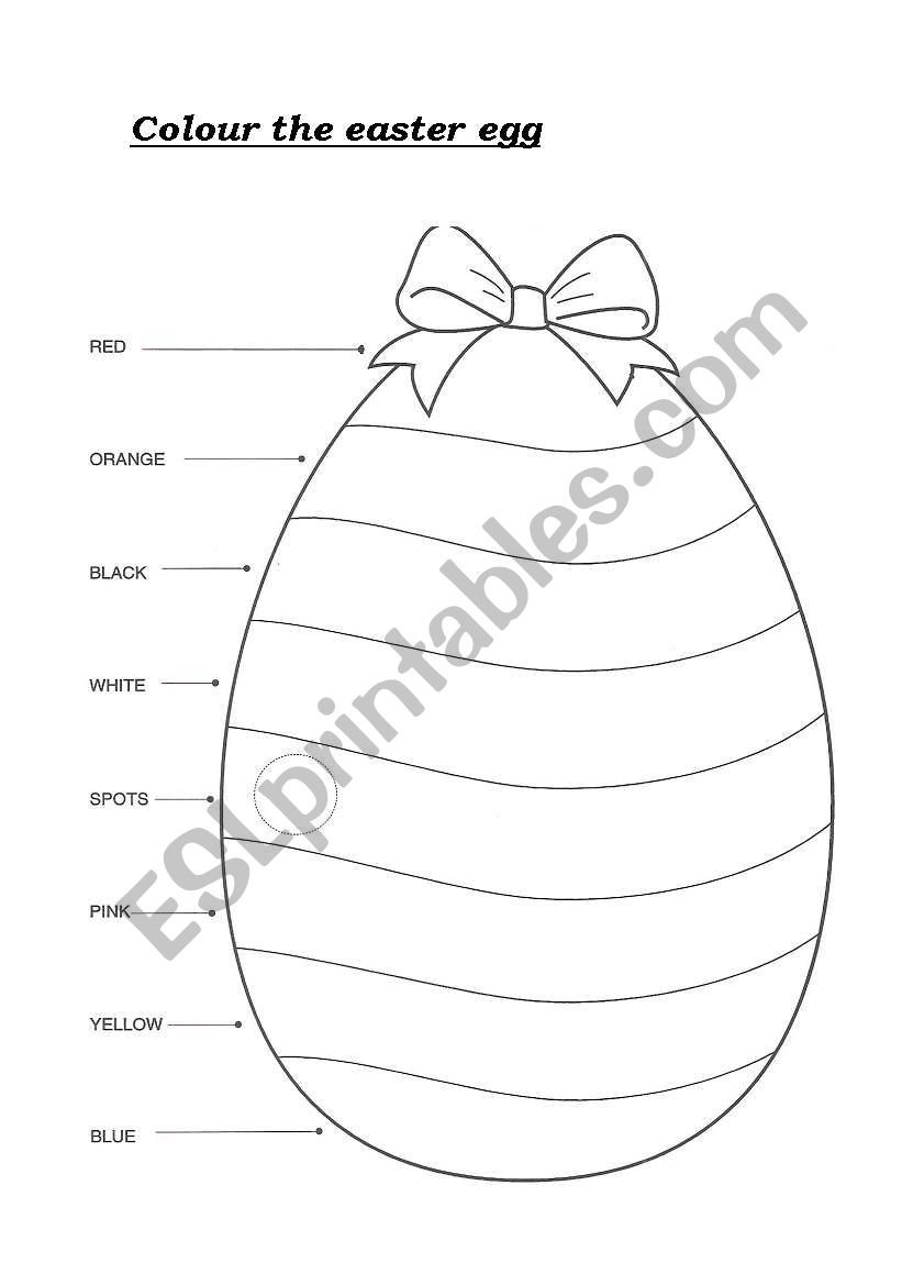 The Easter Egg worksheet