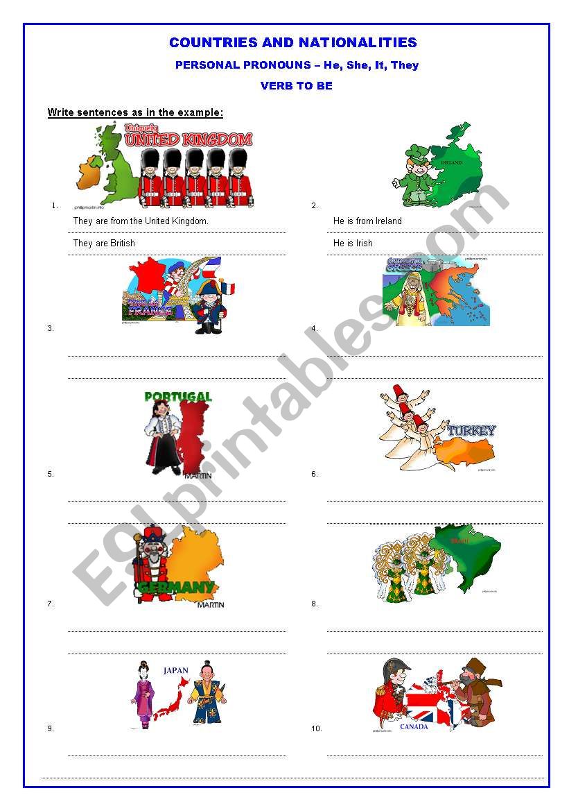 Countries and Nationalities (1 of 2)