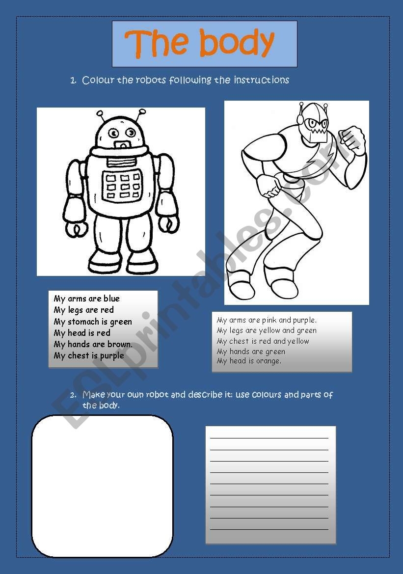 THE BODY. ROBOTS. the body and colours 