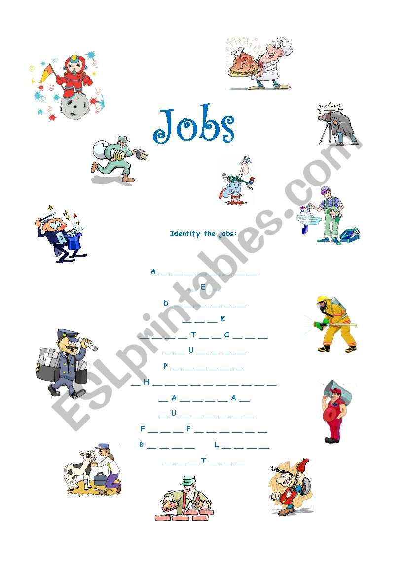 Jobs worksheet