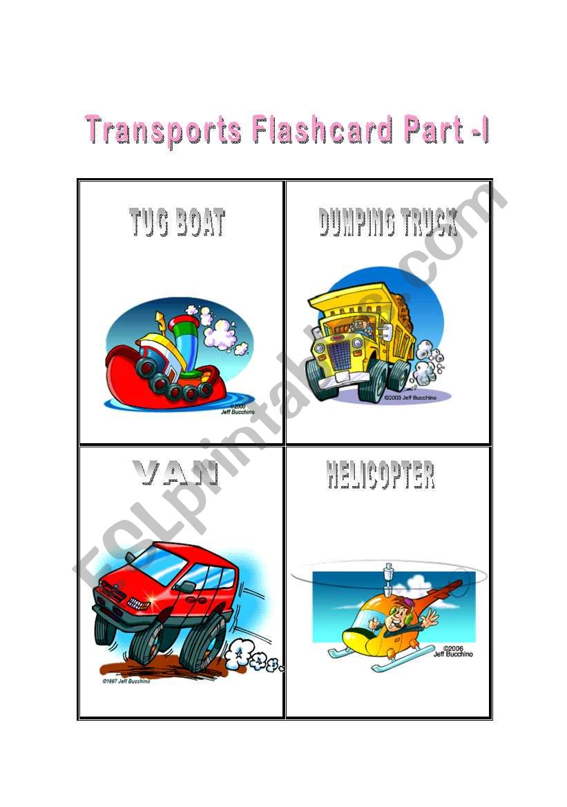 Transport - Flashcard Part - 1