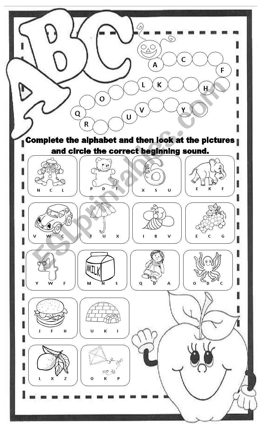 THE ALPHABET worksheet