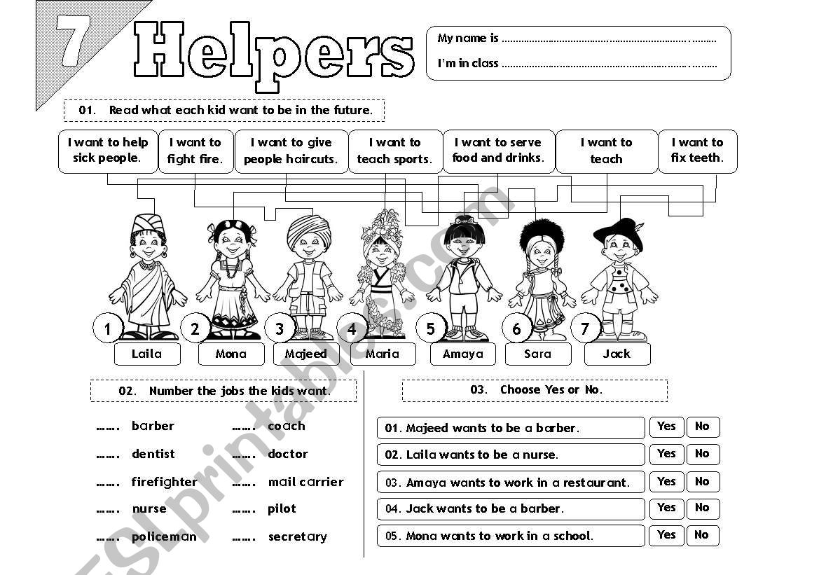Helpers - 07 worksheet