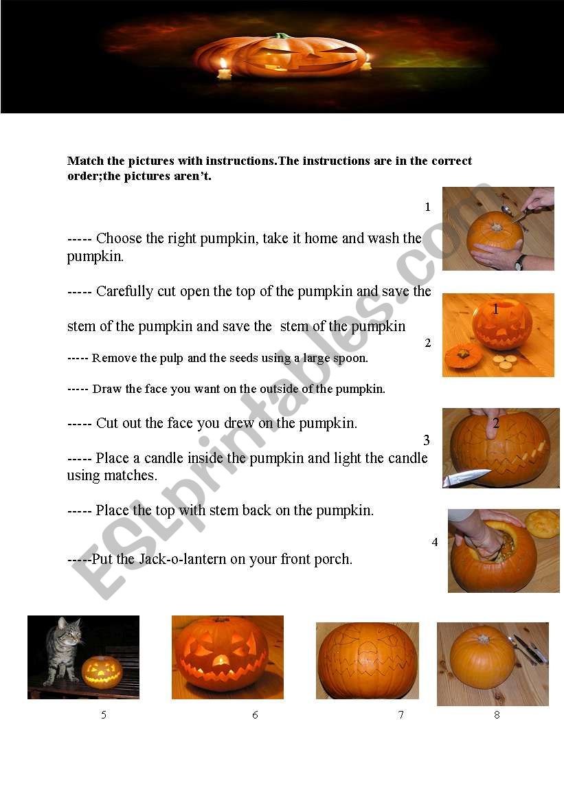 halloween worksheet