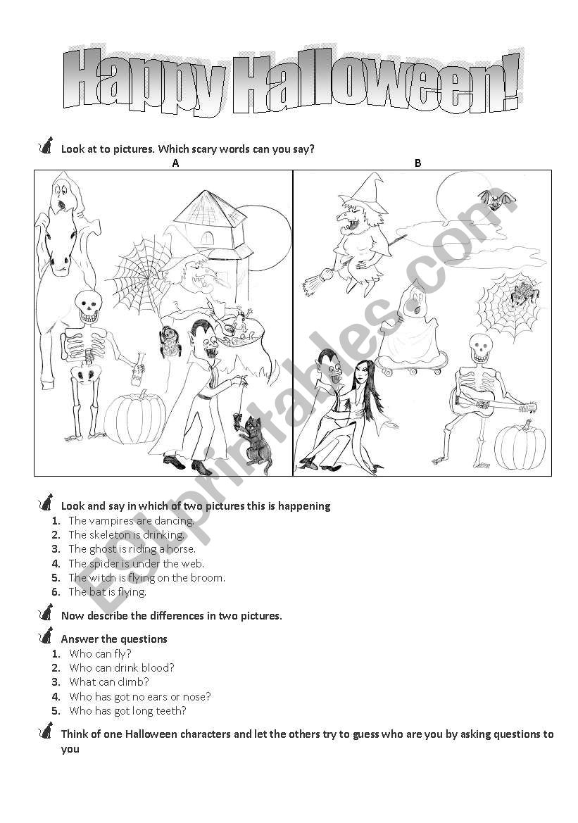 Happy Halloween! worksheet