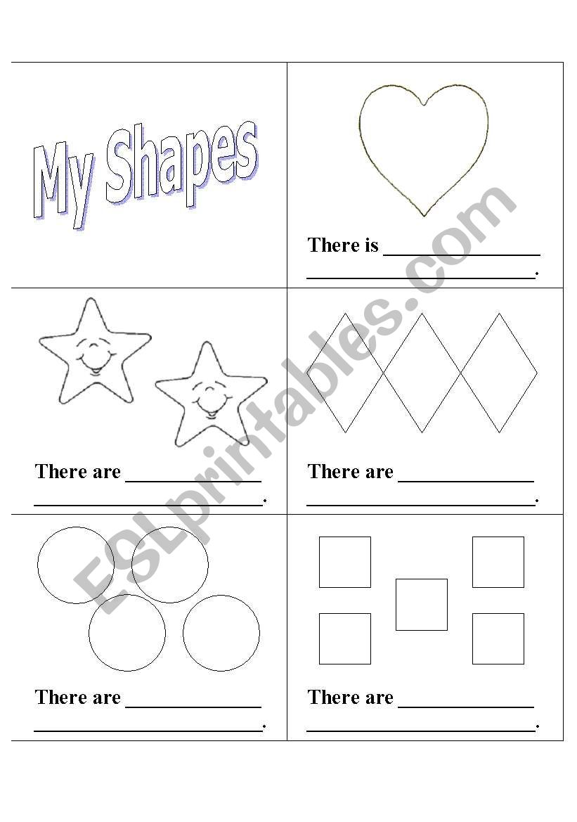 Shape, Color and Number Booklet