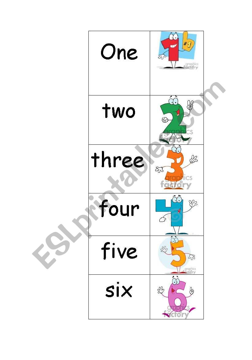 Numbers Game worksheet