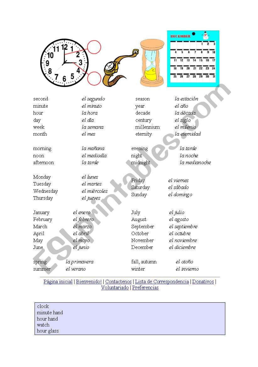 time worksheet