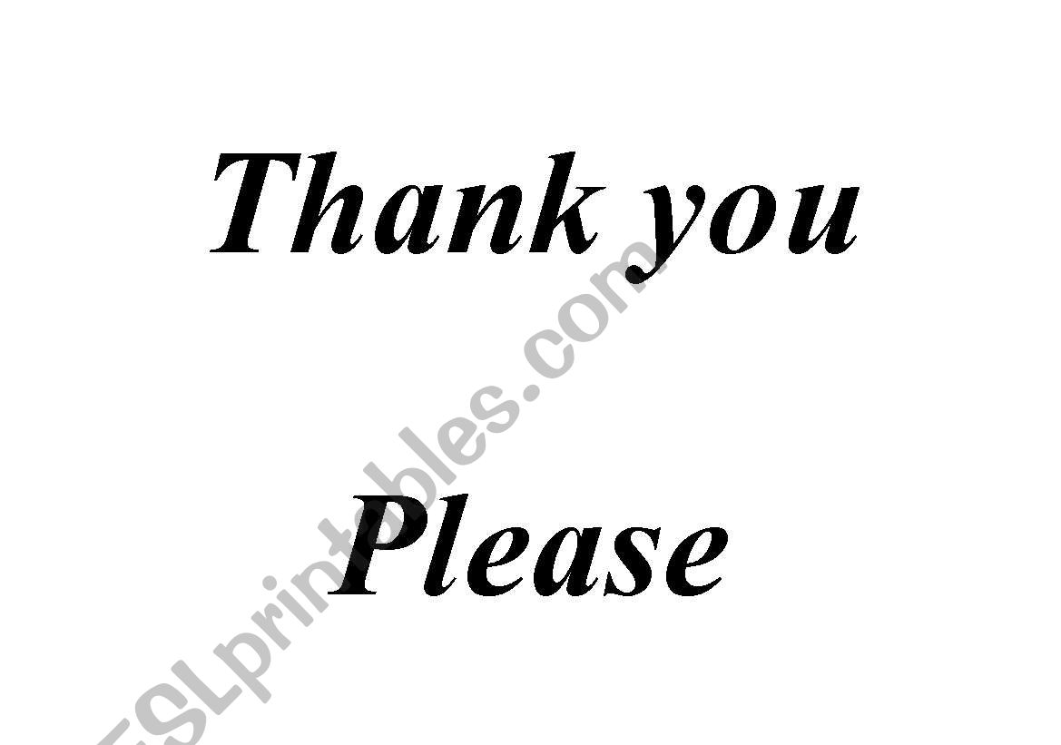 Courtesy Words worksheet