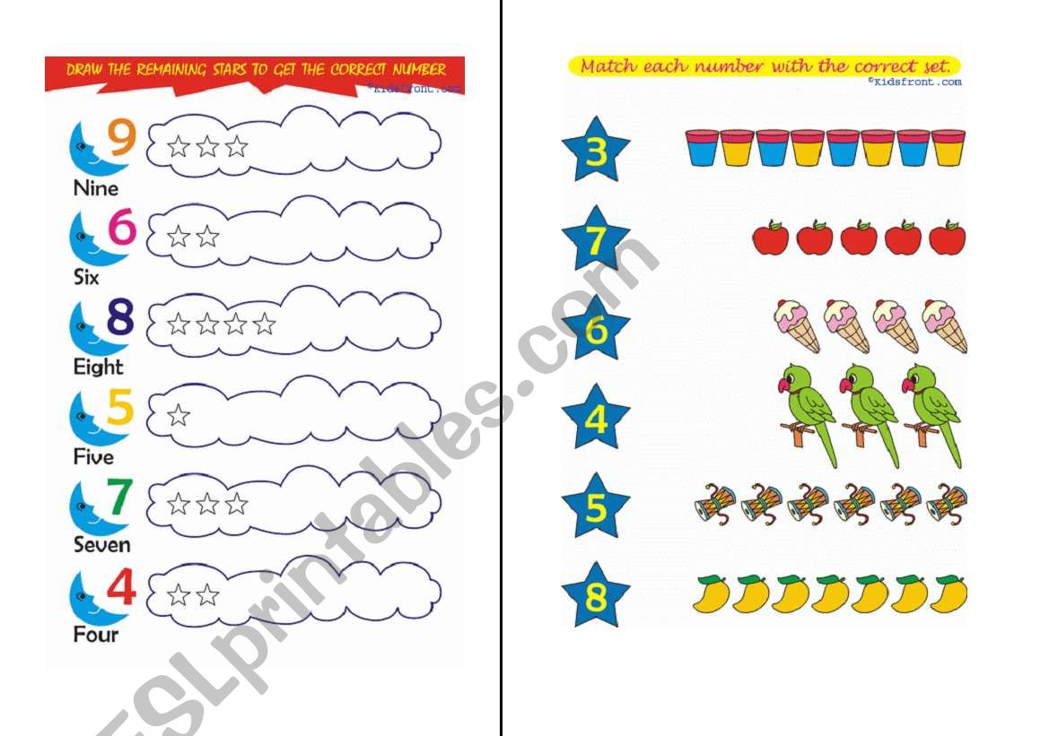 numbers worksheet worksheet