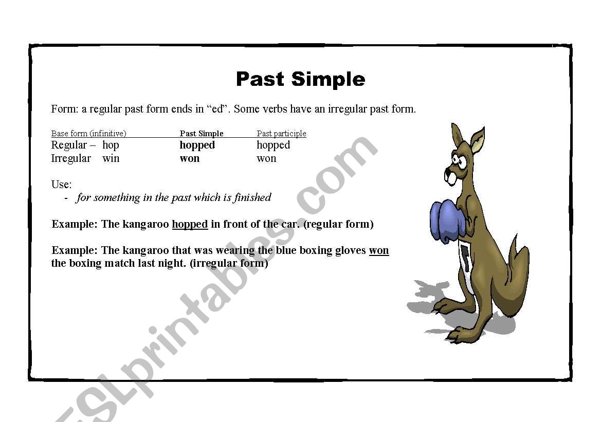 The Past Simple worksheet