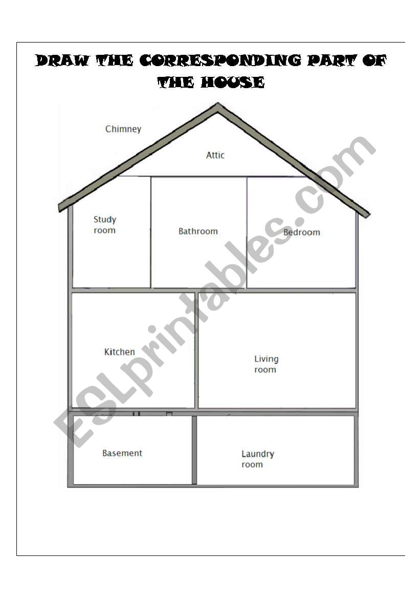 THE HOUSE worksheet